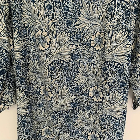 Morris & Co X Target Blue White Floral Dress  12 - Picture 8 of 13